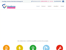 Tablet Screenshot of equipements-vonthron.com